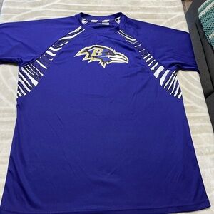 NFL Team Apparel Purple Baltimore Ravens Tee M